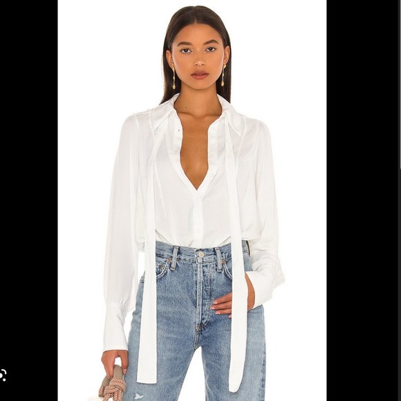 NWT Free People Lala Solid Blouse - Picture 1 of 8